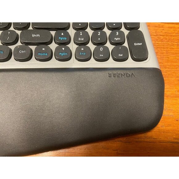 Seenda KBD2 Wireless Ergonomic Keyboard Black/Gray - Picture 2 of 3